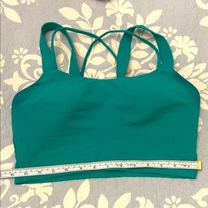 lululemon athletica Green Strappy Sports Bra